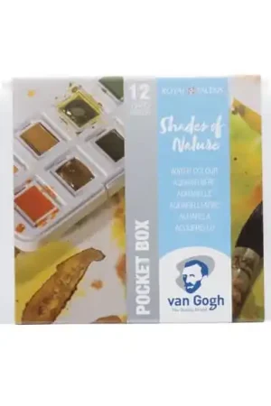 ACUARELA VAN GOGH CAJA BOLSILLO 12 PASTILLAS TONOS NATURALES Popular