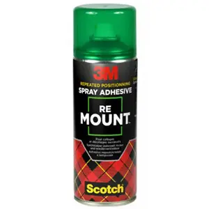 Spray Adhesivo 3M RE MOUNT, Removible, 400 ml. Oferta De Temporada