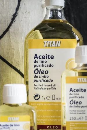 Última Oportunidad Aceite de lino purificado Titan, envase de 100Ml