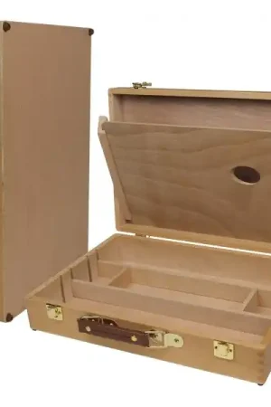 A Buen Precio MALETÍN MADERA CON PALETA PHOENIX VACÍO 37.5x26x8.5 CM