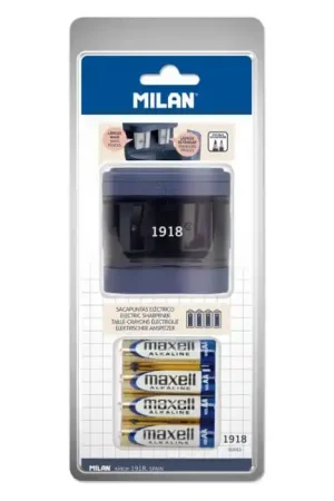 SACAPUNTAS ELÉCTRICO MILAN DOBLE EDICIÓN 1918 Marca Reconocida