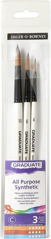 PINCELES ALL PURPOSE DALER-ROWNEY GRADUATE SET 3 Pedido Al Por Mayor
