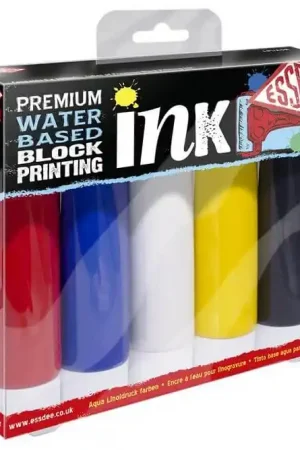 TINTA LINOGRABADO ESSDEE, SET 5 COLORES 100 ML Moderno