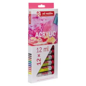 Estuche de 12 colores acrílicos Art Creation (12 ml) Favorito De Clientes