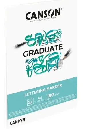 Pedido Al Por Mayor BLOC CANSON GRADUATE LETTERING MARKER A4 180 GR 20 H
