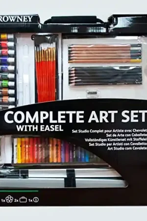 Oferta De Temporada SET DE ARTE DALER-ROWNEY 115 PIEZAS CON CABALLETE
