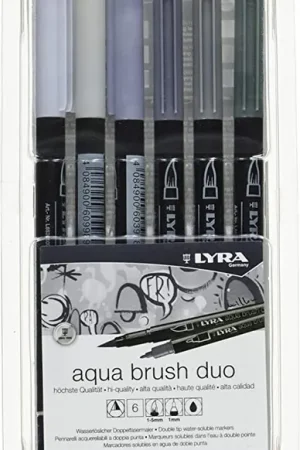 ROTULADOR LYRA AQUA BRUSH DUO SET 6 GRISES Ordenar Ahora Mismo