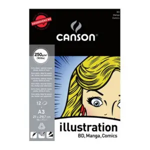 Bloc Enc A3, 12H Canson Illustration Liso 250g Descuento