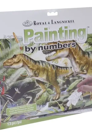 A Buen Precio PINTAR POR NÚMEROS R&L DINOSAURIOS 388x286 MM