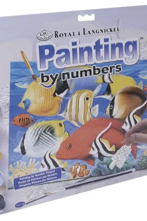 Rebajas PINTAR POR NÚMEROS R&L PECES TROPICALES 388x286 MM