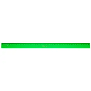 Hecho A Mano Regla graduada TÉCNICA - 815 - canto biselado 50 cm. verde Faber Castell