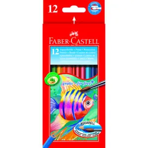 Oferta Flash Estuche cartón 12 lapices acuarelables Faber Castell