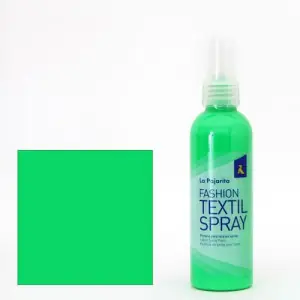 Pintura textil Verde Fluo 16 SPRAY (100 ml.), La Pajarita Hecho A Mano