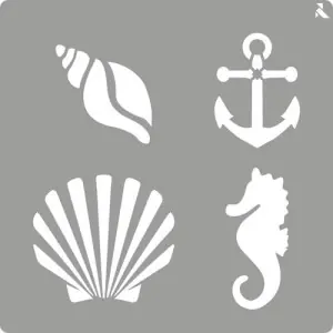 Liquidación Stencil plantilla 03 Mar 20x20cm. La Pajarita