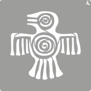 Liquidación Stencil plantilla 02 Maya 20x20cm. La Pajarita