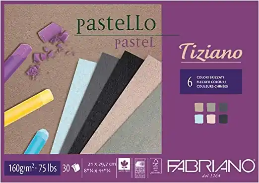 BLOC FABRIANO PASTEL TIZIANO 6 COL. BRIZZATI 160 GR A4 30 H Compra Hoy