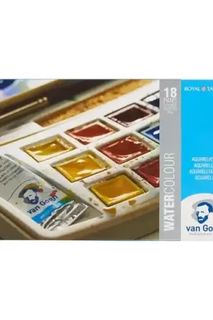 ACUARELA VAN GOGH CAJA PLÁSTICO 18 PASTILLAS + 2 TUBOS Compra Ahora