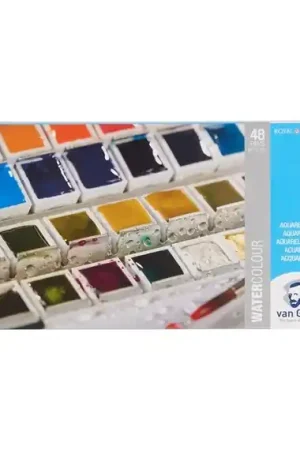 ACUARELA VAN GOGH CAJA METAL 48 PASTILLAS Precio De Oferta