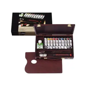 Caja de madera Traditional acrilico Rembrandt Pago Seguro