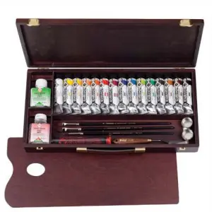 Caja de madera Professional acrilico Rembrandt Nuevo Modelo