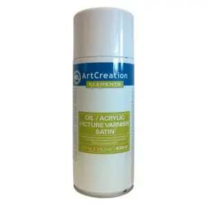 A Buen Precio Barniz satinado Spray para óleo y acrílico ArtCreation, 400 ml.