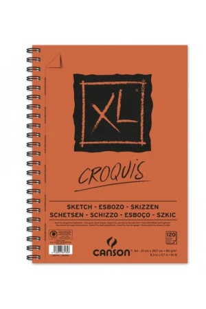 Económico BLOC CANSON XL ESBOZO A4 90 GR 120 H ESPIRAL LATERAL