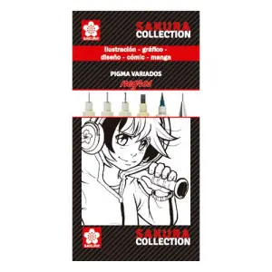 Solo Por Tiempo Limitado Set rotuladores NEGROS Pigma Sakura