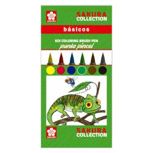 Set 6 rotuladores BASICOS Koi Coloring Sakura punta pincel Oferta Limitada