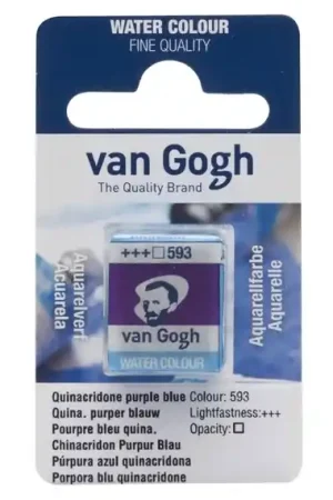 PASTILLA ACUARELA VAN GOGH Nº593 PÚRPURA QUINACRIDONA Oferta Limitada