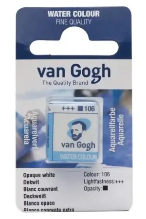 PASTILLA ACUARELA VAN GOGH Nº106 BLANCO OPACO Solo Por Tiempo Limitado