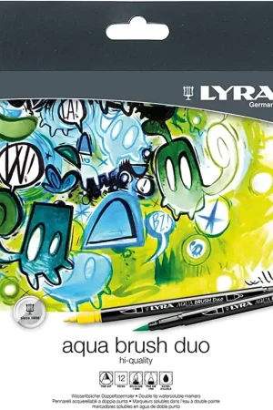 Máxima Calidad ROTULADOR LYRA AQUA BRUSH DUO SET 12