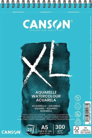 BLOC CANSON XL AQUARELLE A5 300 GR 20 H Solo Hoy