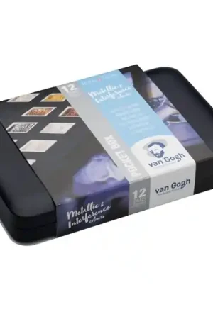 ACUARELA VAN GOGH CAJA BOLSILLO 12 COLORES METÁLICOS + INTERFERENCIA Solo Por Tiempo Limitado