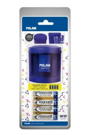 SACAPUNTAS ELÉCTRICO MILAN ACID AZUL Entrega Rápida