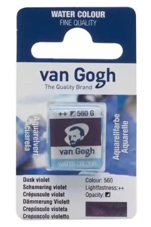 PASTILLA ACUARELA VAN GOGH Nº560 CREPÚSCULO VIOLETA Profesional