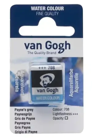 Precio De Oferta PASTILLA ACUARELA VAN GOGH Nº708 GRIS PAYNE