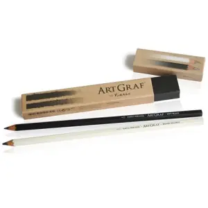 ART GRAF Caja con 2 Lápices de Grafito (Grafito Suave B y Acuarelable 2B) Directo De Fábrica