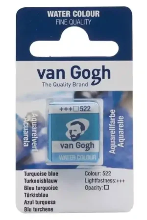 PASTILLA ACUARELA VAN GOGH Nº522 AZUL TURQUESA Compra Ahora
