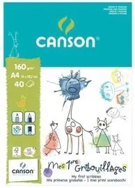 Oferta Especial BLOC CANSON KIDS DIBUJO Y PINTURA A4 160 GR 40 H