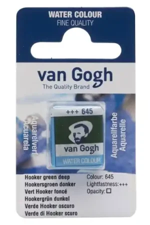 Garantía Incluida PASTILLA ACUARELA VAN GOGH Nº645 VERDE HOOKER OSCURO