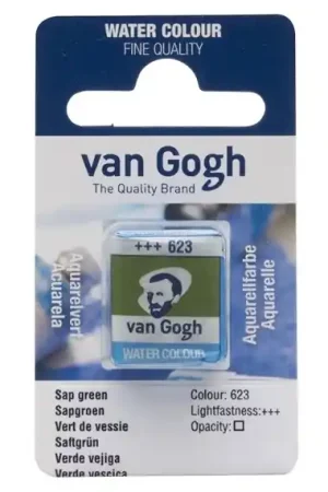PASTILLA ACUARELA VAN GOGH Nº623 VERDE VEJIGA Oferta De Temporada