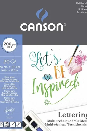 A Buen Precio BLOC CANSON LETTERING 200 GR 24x32 CM 20 HOJAS