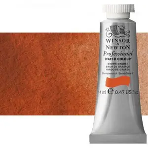 Acuarela Profesional Winsor & Newton color rojo claro 362 (14 ml) S1 Popular