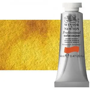 Acuarela Profesional Winsor & Newton color amarillo transparente 653 (14 ml) S1 Alta Calidad
