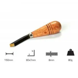 Buril gigante para fondo, 8 mm ancho 84. De Moda