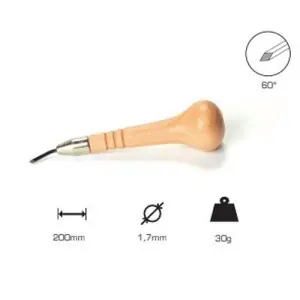 Súper Precio Buril Losange 1.7 mm., 60, Mango Largo.