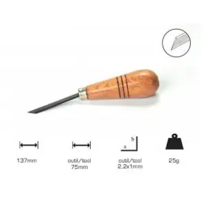 Onglette Artools con mango champiñon 74c. Más Vendido