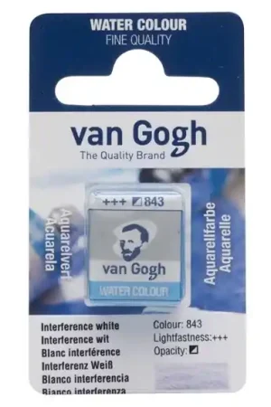 Gran Oferta PASTILLA ACUARELA VAN GOGH Nº843 BLANCO INTERFERENCIA