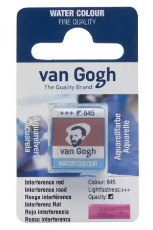 PASTILLA ACUARELA VAN GOGH Nº845 ROJO INTERFERENCIA Última Oportunidad