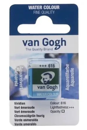 PASTILLA ACUARELA VAN GOGH Nº616 VERDE ESMERALDA Ocasión Especial
